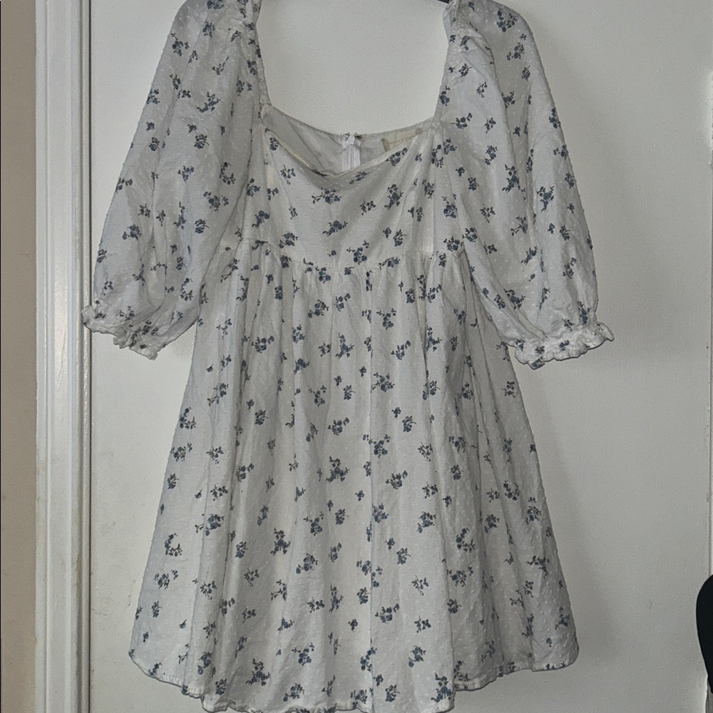 Altar’s Floral Puff Sleeve baby doll Victorian Dress size M